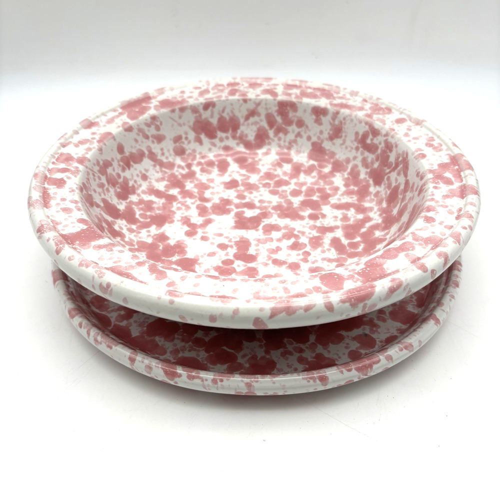 SET OF 2 Vintage Bennington Potters Pink Agate 1968 Bowl & 1962 Plate David Gil